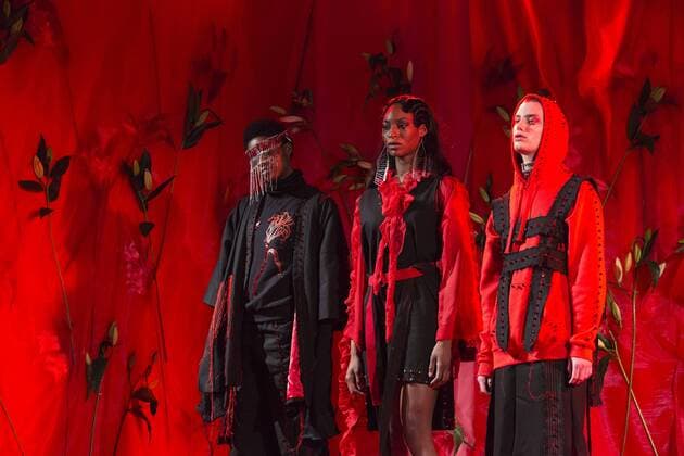 London, UK. 19 February 2017. Haluminous presentation at Fashion Scout during London Fashion Week. Haluminous, Fashion Scout, London Fashion Week, London, UK 