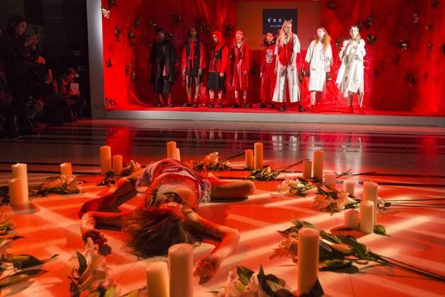 London, UK. 19 February 2017. Haluminous presentation at Fashion Scout during London Fashion Week. Haluminous, Fashion Scout, London Fashion Week, London, UK 