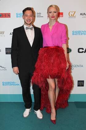 Seth Schwarz, Franziska Knuppe, Inhorgenta Award 2017 im Postpalast in Muenchen am 19.02.2017