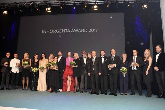 Preisträger und Jury bei der Verleihung des Inhorgenta Award 2017 im Postpalast. München, 19.02.2017 Foto:xP.xSchönbergerx xFuturexImage