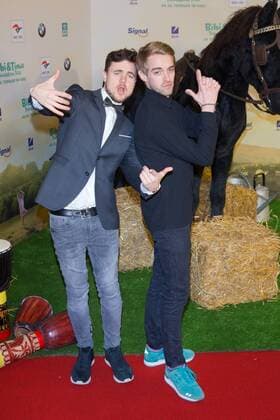 Philipp Laude und Matthias Roll - Premiere BIBI & TINA ? TOHUWABOHU TOTAL im Kino in der Kulturbrauerei in Berlin am 19.02.2017. Premiere BIBI & TINA TOHUWABOHU TOTAL