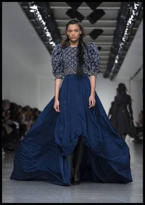 . 20 02 2017. London, United Kingdom. Models walk the catwalk at the Antonio Berardi show on day 4 of London Fashion Week 2017 at 180 The Strand, London, UK.  xBenxStevensx xi-Imagesx IIM-14439-0001