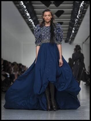 . 20 02 2017. London, United Kingdom. Models walk the catwalk at the Antonio Berardi show on day 4 of London Fashion Week 2017 at 180 The Strand, London, UK.  xBenxStevensx xi-Imagesx IIM-14439-0006