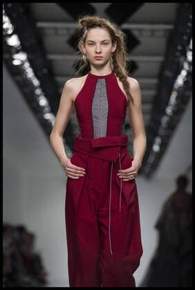. 20 02 2017. London, United Kingdom. Models walk the catwalk at the Antonio Berardi show on day 4 of London Fashion Week 2017 at 180 The Strand, London, UK.  xBenxStevensx xi-Imagesx IIM-14439-0007