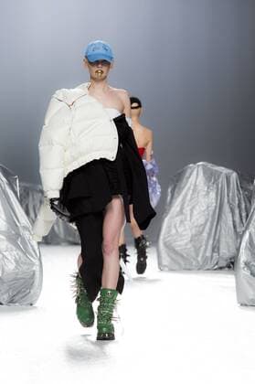 Model bei der Maria ke Fisherman Fashion Show auf der Mercedes-Benz Fashion Week Madrid Autumn Winter 2017. Madrid, 19.02.2017 Maria ke Fisherman Model  Foto:xDyDxFotografosx xFuturexImage