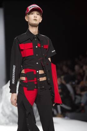 Model bei der Maria ke Fisherman Fashion Show auf der Mercedes-Benz Fashion Week Madrid Autumn Winter 2017. Madrid, 19.02.2017 Maria ke Fisherman Model  Foto:xDyDxFotografosx xFuturexImage