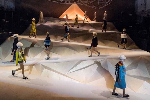 Anya Hindmarch catwalk show at Royal Horticultural Society Lindley Hall on Day 3 of London Fashion Week. FEBRUARY 19th 2017  GBLx17368