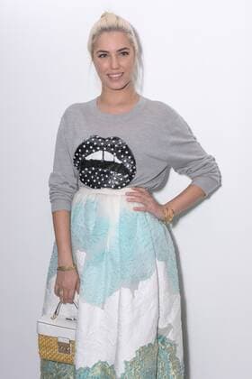 Amber Le Bon attends the Antonio Berardi catwalk show at BFC Showspace in London on Day 4 of London Fashion Week. FEBRUARY 20th 2017  GBLx17376