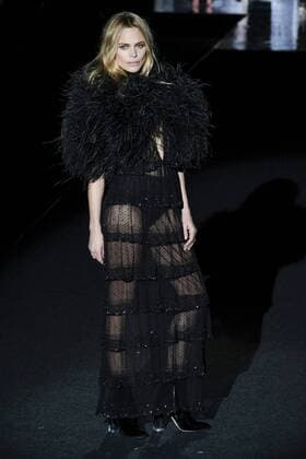 February 20, 2017 - Madrid, Spain - A model walks the runway at the DUYOS show during the Mercedes-Benz Madrid Fashion Week Autumn Winter 2017 2018 at IFEMA on February 20, 2017 in Madrid, Spain Madrid Spain  - ZUMAn230 20170220_zaa_n230_157 Copyright: xOscarxGonzalezx