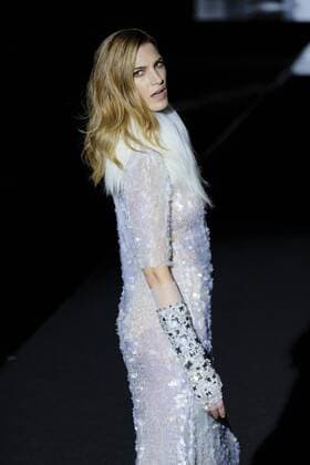 February 20, 2017 - Madrid, Spain - Model Laura Sanchez walks the runway at the DUYOS show during the Mercedes-Benz Madrid Fashion Week Autumn Winter 2017 2018 at IFEMA on February 20, 2017 in Madrid, Spain Madrid Spain  - ZUMAn230 20170220_zaa_n230_167 Copyright: xOscarxGonzalezx