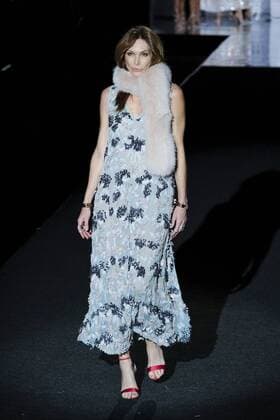 February 20, 2017 - Madrid, Spain - Model Cristina Piaget walks the runway at the DUYOS show during the Mercedes-Benz Madrid Fashion Week Autumn Winter 2017 2018 at IFEMA on February 20, 2017 in Madrid, Spain Madrid Spain  - ZUMAn230 20170220_zaa_n230_170 Copyright: xOscarxGonzalezx