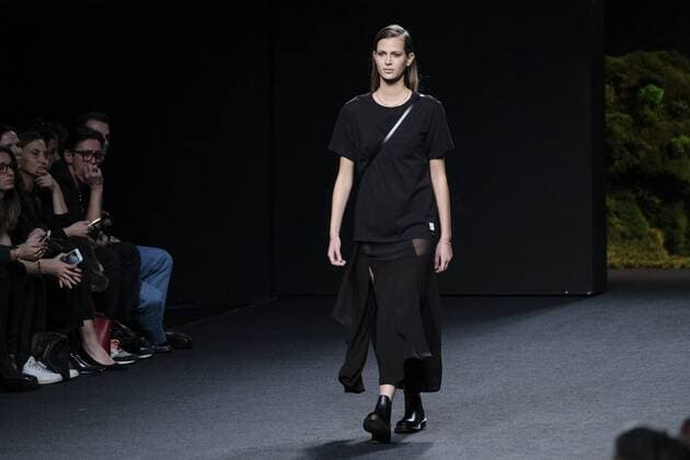 February 20, 2017 - Madrid, Spain - A model walks the runway at the OLIVA show during the Mercedes-Benz Madrid Fashion Week Autumn Winter 2017 2018 at IFEMA on February 20, 2017 in Madrid, Spain Madrid Spain  - ZUMAn230 20170220_zaa_n230_193 Copyright: xOscarxGonzalezx