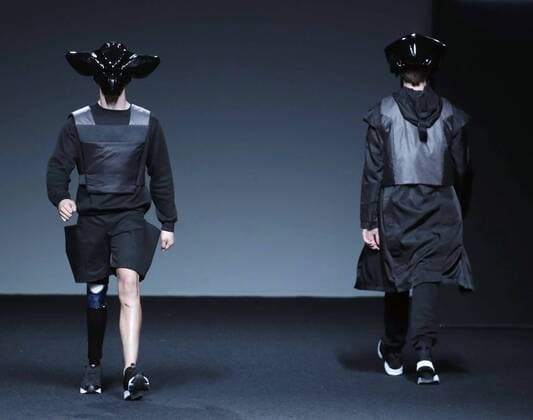 Models take to the catwalk with creations of the Fall Winter 2017 collection by the label Existence Rsearch Program at the Mercedes-Benz Fashion Week Madrid (MBFWM) held at the IFEMA Congress and Events center in Madrid, 21 February 2017. THE MBFWM runs from 16 to 21 February. MADRID FASHION WEEK !ACHTUNG: NUR REDAKTIONELLE NUTZUNG!  Copyright: xZipix 20170221-636232813813166567