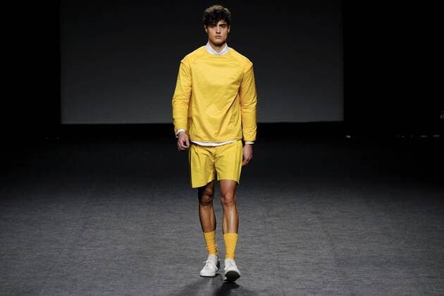 February 21, 2017 - Madrid, Spain - A model walks the runway at the EXISTENCE RESEARCH PROGRAM show during the EGO Mercedes-Benz Madrid Fashion Week Autumn Winter 2017 2018 at IFEMA on February 21, 2017 in Madrid, Spain Madrid Spain  - ZUMAn230 20170221_zaa_n230_137 Copyright: xOscarxGonzalezx