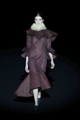 February 21, 2017 - Madrid, Spain - A model walks the runway at the ROCIO LASECA show during the EGO Mercedes-Benz Madrid Fashion Week Autumn Winter 2017 2018 at IFEMA on February 21, 2017 in Madrid, Spain Madrid Spain  - ZUMAn230 20170221_zaa_n230_188 Copyright: xOscarxGonzalezx