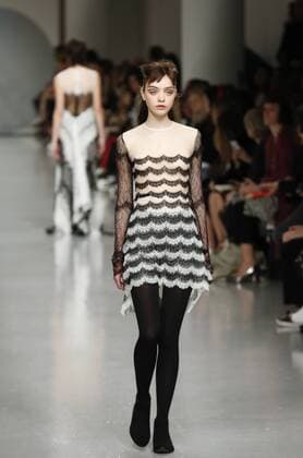(170221) -- LONDON, Feb. 21, 2017 -- A model presents a creation at the EMILIO DE LA MORENA show during London Fashion Week in London, Britain on Feb. 21, 2017. ) (gl) BRITAIN-LONDON-FASHION WEEK-EMILIO DE LA MORENA HanxYan 