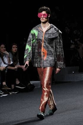 February 21, 2017 - Madrid, Spain - A model walks the runway at the ROCIO LASECA show during the EGO Mercedes-Benz Madrid Fashion Week Autumn Winter 2017 2018 at IFEMA on February 21, 2017 in Madrid, Spain Madrid Spain  - ZUMAn230 20170221_zaa_n230_273 Copyright: xOscarxGonzalezx