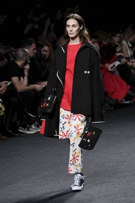 February 21, 2017 - Madrid, Spain - A model walks the runway at the OUTSIDERS DIVISION show during the EGO Mercedes-Benz Madrid Fashion Week Autumn Winter 2017 2018 at IFEMA on February 21, 2017 in Madrid, Spain Madrid Spain  - ZUMAn230 20170221_zaa_n230_178 Copyright: xOscarxGonzalezx
