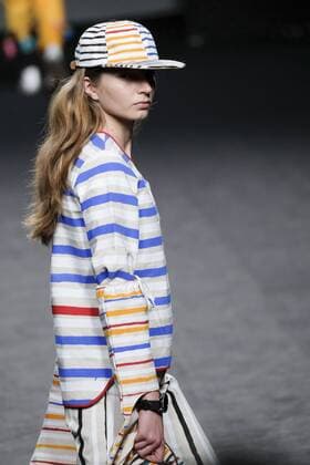 February 21, 2017 - Madrid, Spain - A model walks the runway at the OUTSIDERS DIVISION show during the EGO Mercedes-Benz Madrid Fashion Week Autumn Winter 2017 2018 at IFEMA on February 21, 2017 in Madrid, Spain Madrid Spain  - ZUMAn230 20170221_zaa_n230_179 Copyright: xOscarxGonzalezx