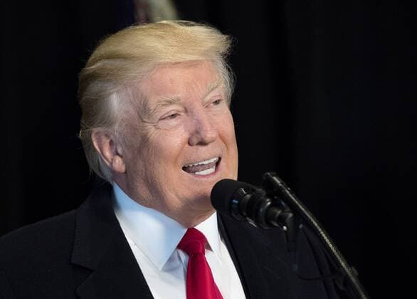 President Donald Trump delivers remarks after touring the Smithsonian National Museum of African American History & Culture in Washington, D.C. on February 21, 2017.  WAP20170221316 KEVINxDIETSCH
