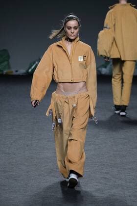 February 21, 2017 - Madrid, Spain - A model walks the runway at the MARIA MAGDALENA show during the EGO Mercedes-Benz Madrid Fashion Week Autumn Winter 2017 2018 at IFEMA on February 21, 2017 in Madrid, Spain Madrid Spain  - ZUMAn230 20170221_zaa_n230_373 Copyright: xOscarxGonzalezx
