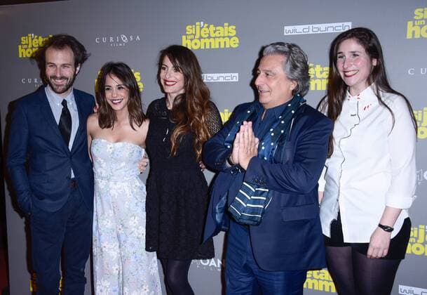 Audrey Dana - Eric Elmosnino - Christian Clavier - Alice Belaidi - Antoine Gouy - Josephine Drai CELEBRITES : Avant premiere du film SI J ETAIS UN HOMME - Paris - 21 02 2017 FedericoPestellini Panoramic 