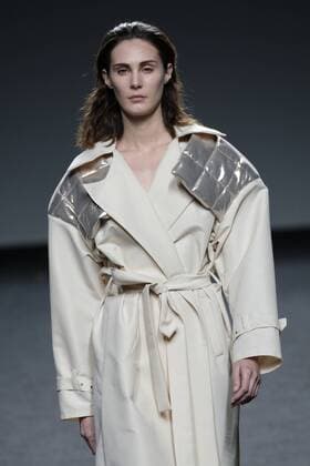 February 21, 2017 - Madrid, Spain - A model walks the runway at the BLIKVANGER show during the EGO Mercedes-Benz Madrid Fashion Week Autumn Winter 2017 2018 at IFEMA on February 21, 2017 in Madrid, Spain Madrid Spain  - ZUMAn230 20170221_zaa_n230_627 Copyright: xOscarxGonzalezx
