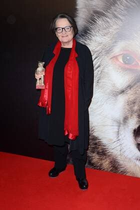 Premiere of Agnieszka Holland s thriller Pokot (Spoor) in Warsaw Premiere of the winner of the Silver Bear Alfred Bauer prize at the Berlin Film Festival the newest Agnieszka Holland s thriller Pokot (Spoor) on February 21, 2017 in Warsaw, Poland. In the picture: Agnieszka Holland EN_01246625_0330 