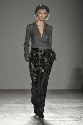 Mailand Fashion Week - Grinko Milan woman s Fashion Week Fall Winter 2017 2018. Milano Moda donna , autunno inverno 2017 2018 .Grinko Fashion Show. Pictured: model  Copyright: xRiccardoxGiordanoxSickix xIPAx xFotosickix