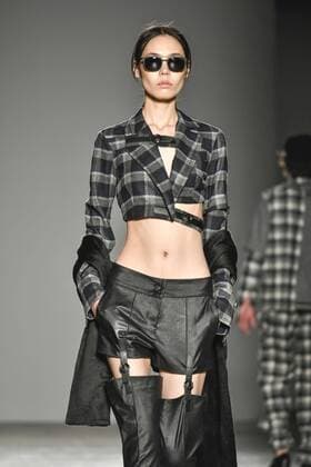 Mailand Fashion Week - Grinko Milan woman s Fashion Week Fall Winter 2017 2018. Milano Moda donna , autunno inverno 2017 2018 .Grinko Fashion Show. Pictured: model  Copyright: xRiccardoxGiordanoxSickix xIPAx xFotosickix