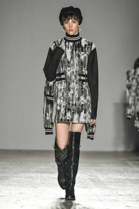 Mailand Fashion Week - Grinko Milan woman s Fashion Week Fall Winter 2017 2018. Milano Moda donna , autunno inverno 2017 2018 .Grinko Fashion Show. Pictured: model  Copyright: xRiccardoxGiordanoxSickix xIPAx xFotosickix