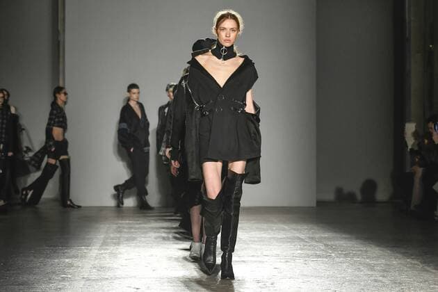 Milan woman s Fashion Week Fall Winter 2017 2018. Milano Moda donna , autunno inverno 2017 2018 .Grinko Fashion Show. Pictured: model  Copyright: xRiccardoxGiordanoxSickix xIPAx xFotosickix