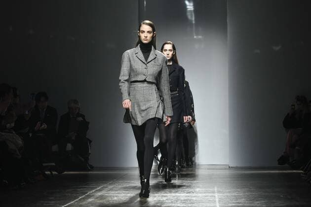 Milan woman s Fashion Week Fall Winter 2017 2018 - Fay Fashion Show. Pictured: MODEL  Copyright: xRiccardoxGiordanoxSickix xIPAx xFotosickix