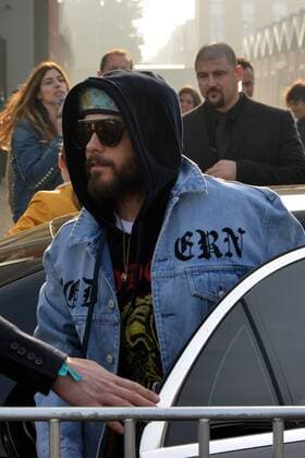 Milan, Arrival guests at the Gucci show, Milan Fashion Week. In the picture: Jared Leto  Copyright: xSimonexComix xIPAx xSimonexComix