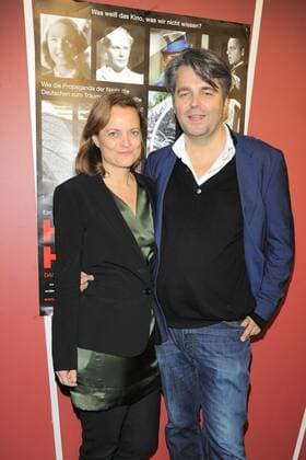 Martina Haubrich, Produzentin, Ruediger Suchsland, Filmkritiker und Regisseur Ankunft zur Deutschlandpremiere Hitlers Hollywood im Zeitalter der Propaganda von 1933 - 1945 im Kino Babylon in am 22.02.2017
