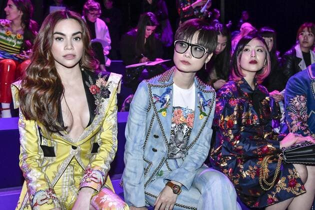 Milan woman s Fashion Week Fall Winter 2017 2018. Gucci Front row. Pictured: Ho Ngoc Ha  Copyright: xRiccardoxGiordanoxSickix xIPAx xFotosickix