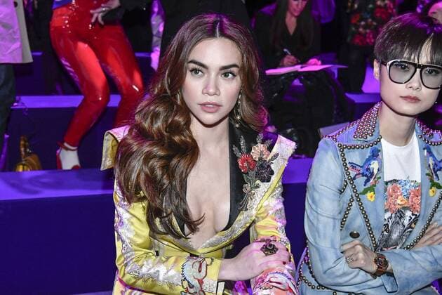 Milan woman s Fashion Week Fall Winter 2017 2018. Gucci Front row. Pictured: Ho Ngoc Ha  Copyright: xRiccardoxGiordanoxSickix xIPAx xFotosickix