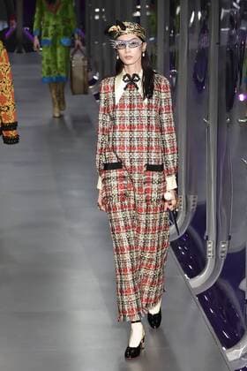 Milan woman s Fashion Week Fall Winter 2017 2018. Gucci Fashion Show Pictured: Model  Copyright: xSickix xIPAx xFotosickix
