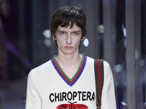 Milan woman s Fashion Week Fall Winter 2017 2018. Gucci Fashion Show Pictured: Model  Copyright: xSickix xIPAx xFotosickix