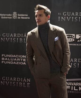 Actor of El Guardian Invisible (The Invisible Guardian) Carlos Librado Nene poses as he arrives at the premiere of the film directed by Fernando Gonzalez in Pamplona, Navarra, Spain, 22 February 2017. PREMIERE OF EL GUARDIAN INVISIBLE IN PAMPLONA !ACHTUNG: NUR REDAKTIONELLE NUTZUNG!  Copyright: xVILLARxLOPEZx NAV001 20170222-636233954455577378