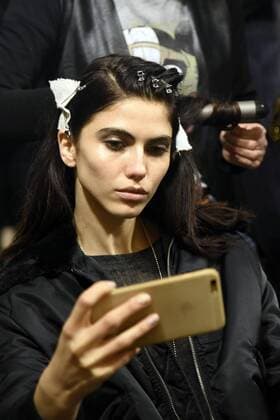 Milan woman s Fashion Week Fall Winter 2017 2018 Milano Moda Donna Autunno Inverno 2017 2018 Genny Back Stage  Copyright: xSimonaxChiocciax xIPAx xFotosickix