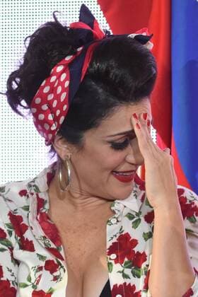 Grandiosas PK in Mexiko Stadt February 22, 2017 - Mexico City, Mexico - Karina Moreno is seen touching his forehead during Grandiosas press conference at Teatro Metropolitan on February 22, 2017 in Mexico City, Mexico Mexico City Mexico  - ZUMAn230 20170222_zaa_n230_546 Copyright: xCarlosxTischlerx
