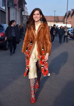milano 22-02-2107 milano fashion week - settimana della moda sfilata gucci nella foto street style - streetsnaps  0