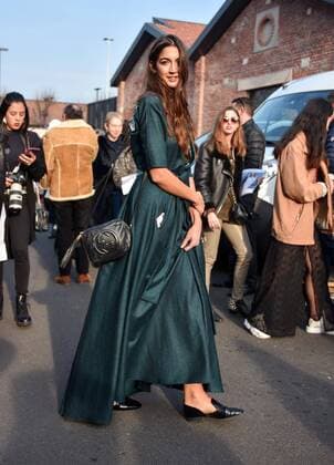 milano 22-02-2107 milano fashion week - settimana della moda sfilata gucci nella foto street style - streetsnaps  0