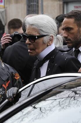 Milan Karl Lagerfeld at Fendi fashion show  Copyright: xLivioxValeriox xIPAx xLivioxValeriox