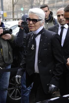 Karl Lagerfeld bei der Mailand Fashion Week Milan Karl Lagerfeld at Fendi fashion show  Copyright: xLivioxValeriox xIPAx xLivioxValeriox
