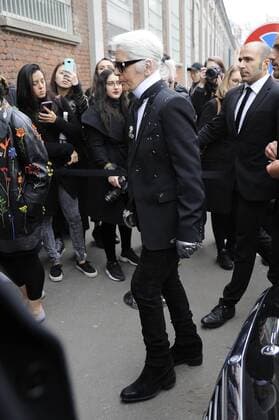 Milan Karl Lagerfeld at Fendi fashion show  Copyright: xLivioxValeriox xIPAx xLivioxValeriox