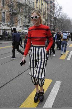 Milano Chiara Ferragni alla sfilata Fendi  Copyright: xLivioxValeriox xLivioxValeriox