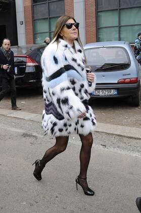 Milan Anna Dello Russo at the Fendi fashion show  Copyright: xLivioxValeriox xIPAx xLivioxValeriox