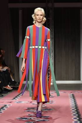 Mailand Fashion Week - Vivetta Modenschau Milan woman s Fashion Week Fall Winter 2017 2018. Milano Moda donna , autunno inverno 2017 2018 . Vivetta Fashion Show Pictured: Model  Copyright: xRiccardoxGiordanoxSickix xIPAx xFotosickix